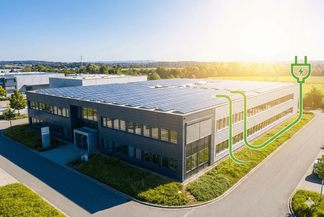 Rooftop solar de galpão logístico